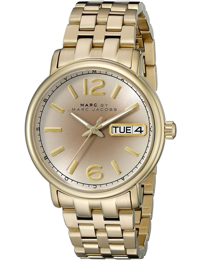 Marc Jacobs Fergus Gunmetal Grey Dial Gold Steel Strap Watch for Women - MBM3429 Buy Now By Marc Jacobs