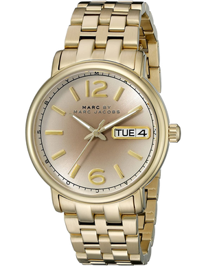 Marc Jacobs Fergus Gunmetal Grey Dial Gold Steel Strap Watch for Women - MBM3429 Buy Now By Marc Jacobs