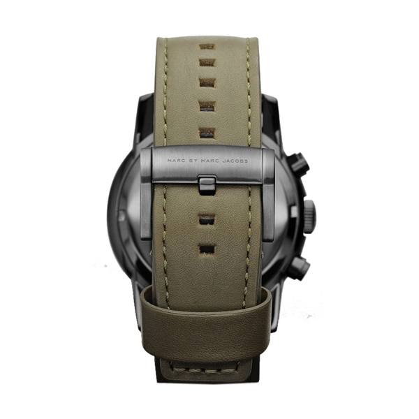 Marc Jacobs Larry Chronograph Black Dial Grey Leather Strap Watch for Men - MBM5034 Buy Now By Marc Jacobs