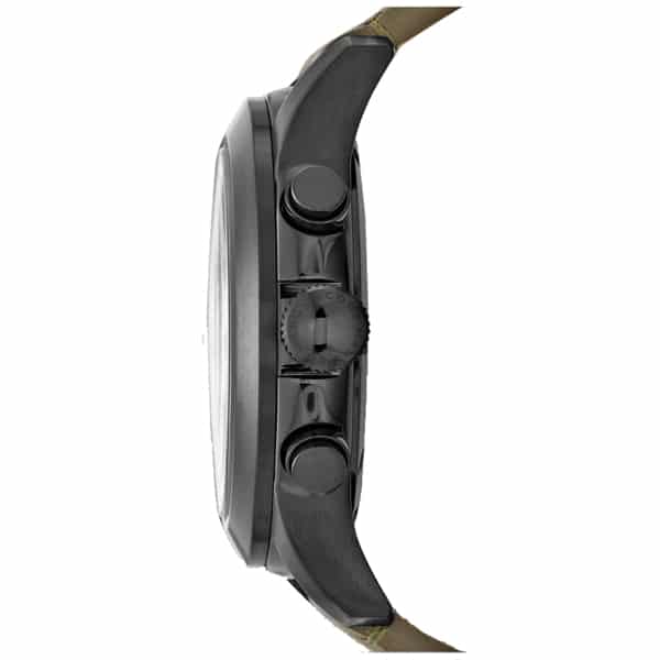 Marc Jacobs Larry Chronograph Black Dial Grey Leather Strap Watch for Men - MBM5034 Buy Now By Marc Jacobs