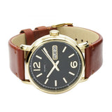 Marc Jacobs Fergus Green Dial Brown Leather Strap Watch for Men - MBM5077 Buy Now By Marc Jacobs