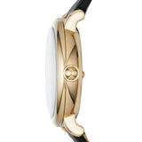 Marc Jacobs Roxy White Dial Black Leather Strap Watch for Women - MJ1537 Buy Now By Marc Jacobs