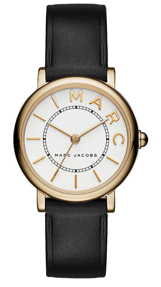Marc Jacobs Roxy White Dial Black Leather Strap Watch for Women - MJ1537 Buy Now By Marc Jacobs