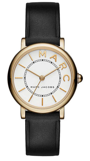 Marc Jacobs Roxy White Dial Black Leather Strap Watch for Women - MJ1537 Buy Now By Marc Jacobs