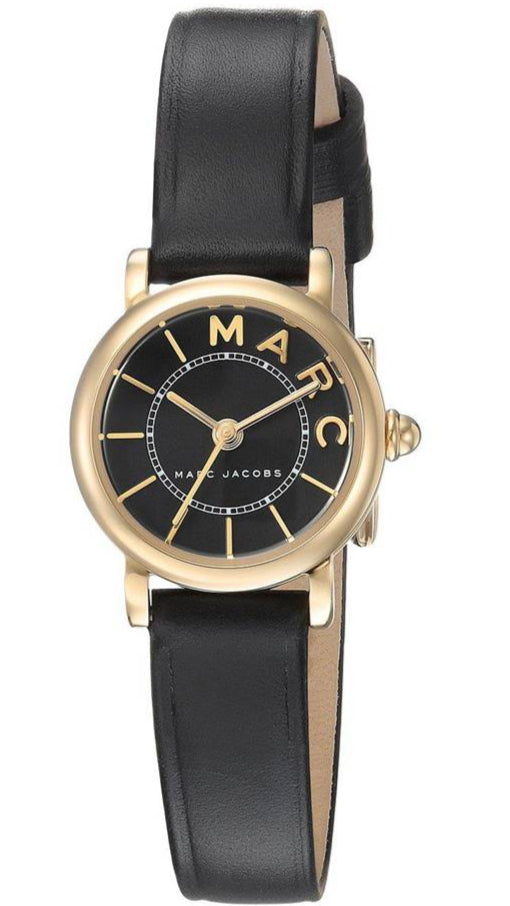 Marc Jacobs Roxy Black Dial Black Leather Strap Watch for Women - MJ1585 Buy Now By Marc Jacobs