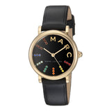 Marc Jacobs Roxy Black Dial Black Leather Strap Watch for Women - MJ1592 Buy Now By Marc Jacobs