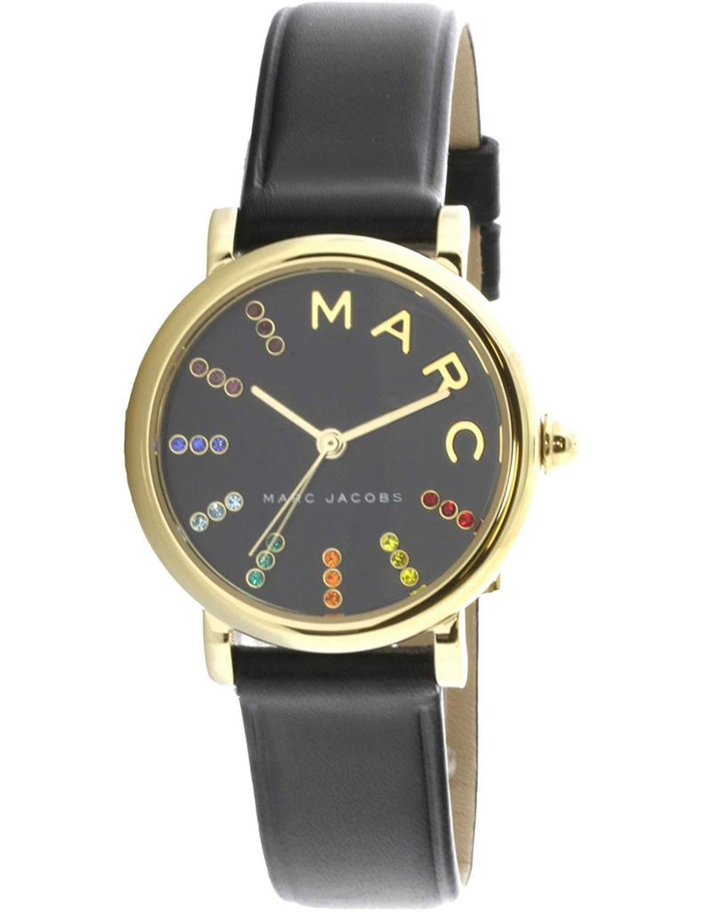 Marc Jacobs Roxy Black Dial Black Leather Strap Watch for Women - MJ1592 Buy Now By Marc Jacobs