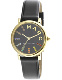 Marc Jacobs Roxy Black Dial Black Leather Strap Watch for Women - MJ1592 Buy Now By Marc Jacobs