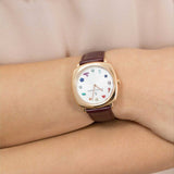 Marc Jacobs Mandy White Dial Brown Leather Strap Watch for Women - MJ1598 Buy Now By Marc Jacobs