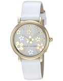 Marc Jacobs Roxy White Dial White Leather Strap Watch for Women - MJ1607 Buy Now By Marc Jacobs