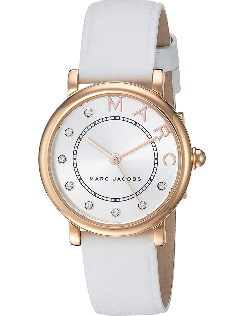 Marc Jacobs Roxy Silver Dial White Leather Strap Watch for Women - MJ1634 Buy Now By Marc Jacobs