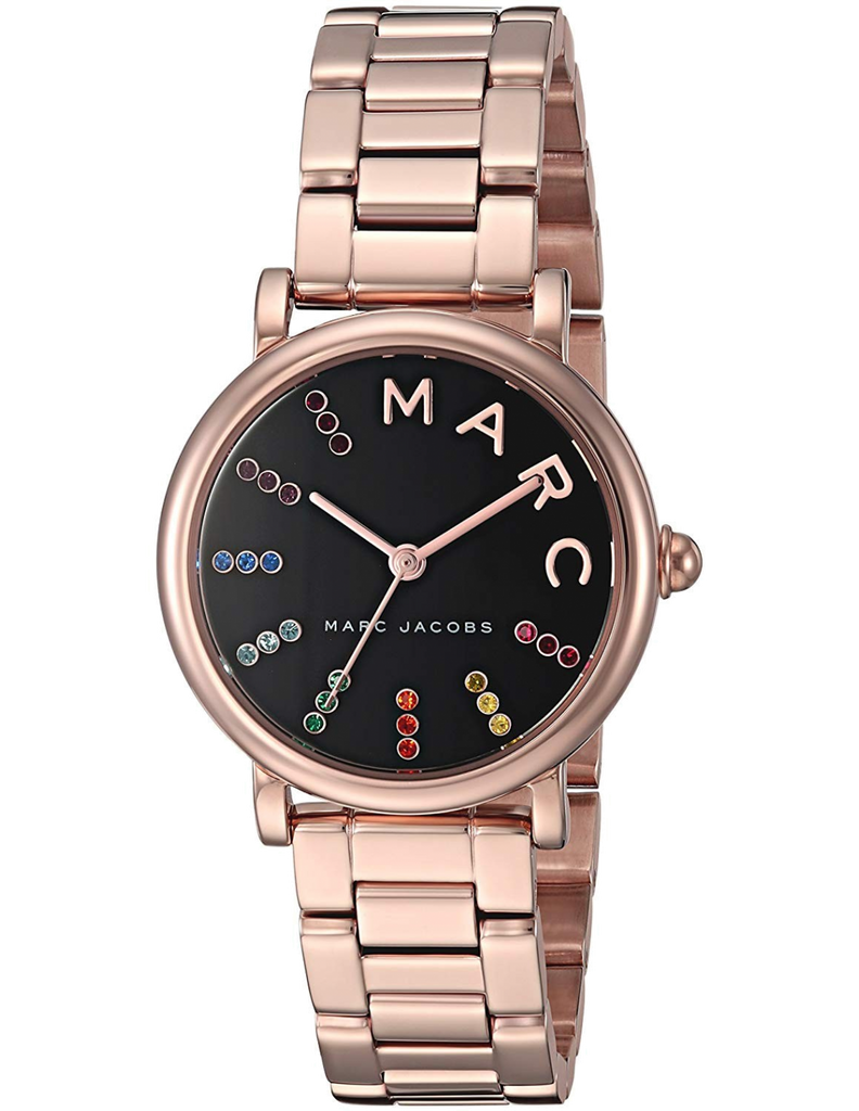 Marc Jacobs Roxy Black Dial Rose Gold Steel Strap Watch for Women - MJ3569 Buy Now By Marc Jacobs