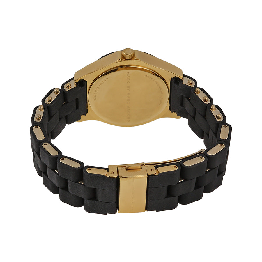 Marc Jacobs Pelly Black Dial Black Silicone Strap Watch for Women - MBM2540 Buy Now By Marc Jacobs