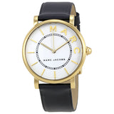 Marc Jacobs Roxy White Dial Black Leather Strap Watch for Women - MJ1532 Buy Now By Marc Jacobs