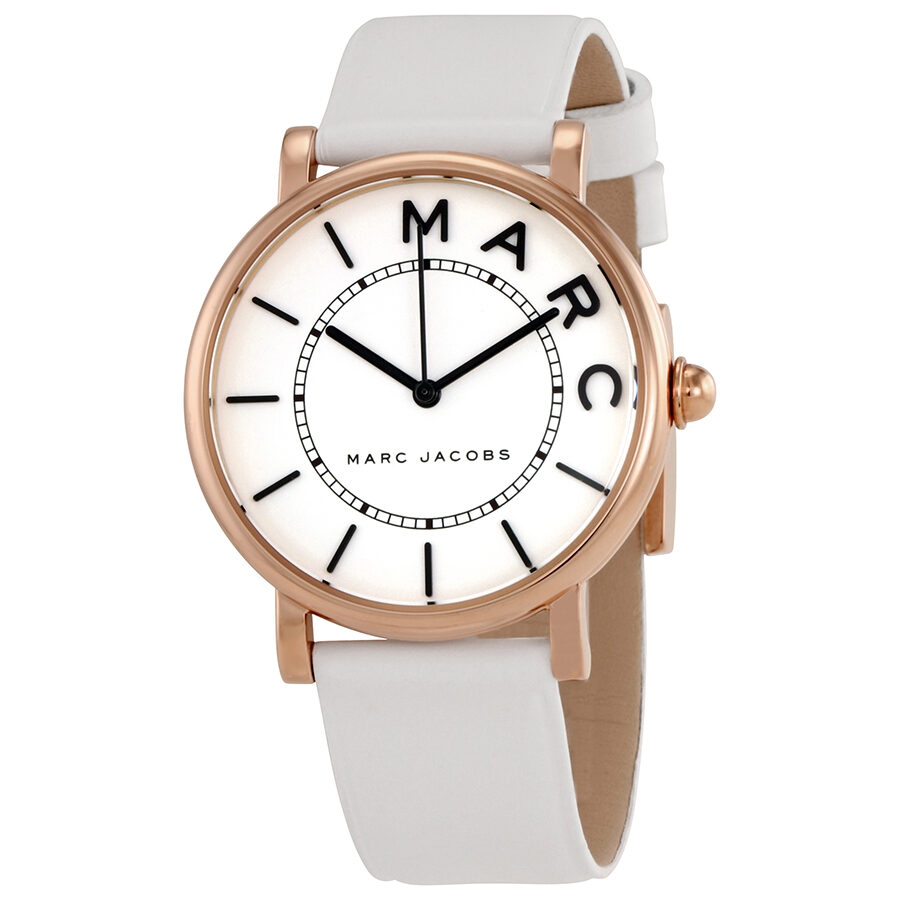 Marc Jacobs Roxy White Dial White Leather Strap Watch for Women - MJ1561 Buy Now By Marc Jacobs