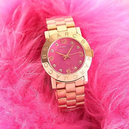 Marc Jacobs Amy Pink Dial Rose Gold Steel Strap Dial Watch for Women - MBM8625 Buy Now By Marc Jacobs