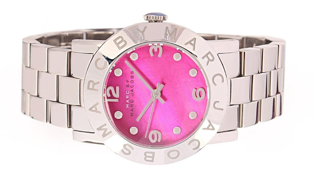 Marc Jacobs Amy Pink Dial Silver Steel Strap Watch for Women - MBM8623 Buy Now By Marc Jacobs