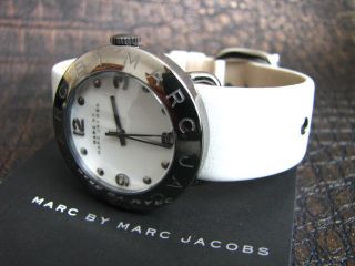 Marc Jacobs Blade White Dial White Leather Strap Watch for Women - MBM1223 Buy Now By Marc Jacobs