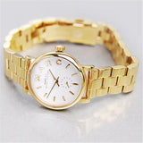 Marc Jacobs Baker White Dial Gold Steel Strap Watch for Women - MBM3247 Buy Now By Marc Jacobs