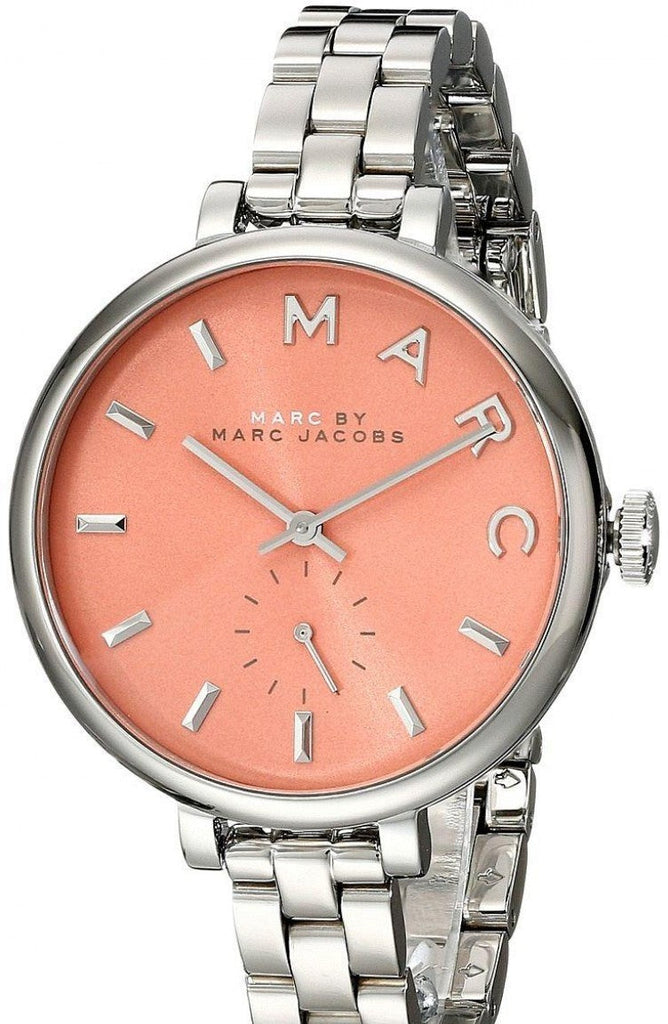 Marc Jacobs Sally Orange Dial Silver Steel Strap Watch for Women - MBM3365 Buy Now By Marc Jacobs