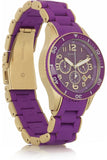 Marc Jacobs Rock Chronograph Purple Dial Purple Silicone Strap Watch for Women - MBM2549 Buy Now By Marc Jacobs