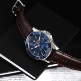 Maserati Competizione Analog Blue Dial Brown Leather Strap Watch for Men - R8851100004 Buy Now By Maserati