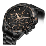 Maserati Traguardo Chronograph Black Dial Black Steel Strap Watch For Men - R8873612048 Buy Now By Maserati