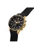 Maserati SFIDA Chronograph Black Dial Rubber Strap Watch For Men - R8871640001 Buy Now By Maserati