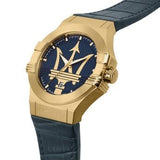 Maserati Potenza Blue Dial Blue Leather Strap Watch For Men - R8851108035 Buy Now By Maserati