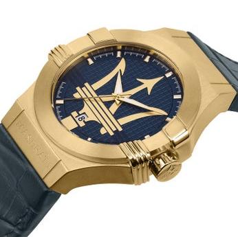Maserati Potenza Blue Dial Blue Leather Strap Watch For Men - R8851108035 Buy Now By Maserati