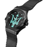 Maserati Potenza Aqua Edition Black Dial Black Mesh Bracelet Watch For Men - R8853144002 Buy Now By Maserati