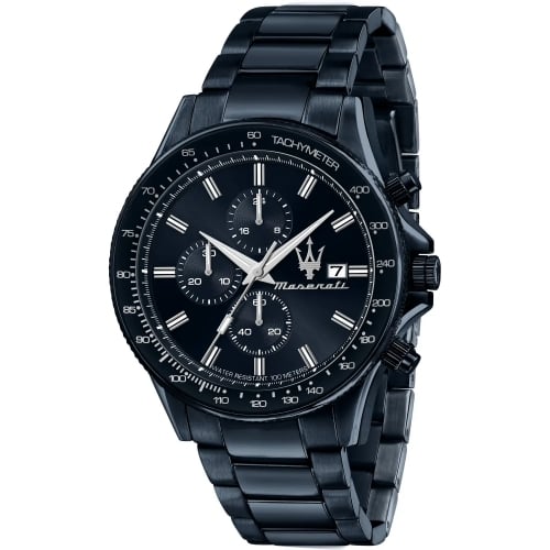 Maserati SFIDA Chronograph Blue Dial Blue Steel Strap Watch For Men - R8873640023 Buy Now By Maserati