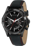 Maserati Circuito Black Dial Black Leather Strap Watch For Men - R8871627004 Buy Now By Maserati