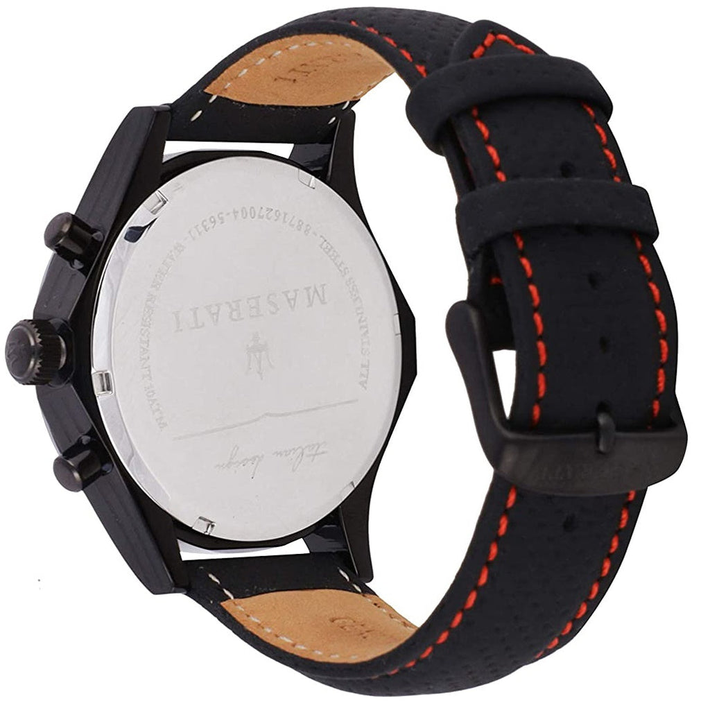 Maserati Circuito Black Dial Black Leather Strap Watch For Men - R8871627004 Buy Now By Maserati