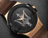 Maserati Potenza Classic Black Dial Rose Gold Mesh Bracelet Watch For Men - R8853108009 Buy Now By Maserati