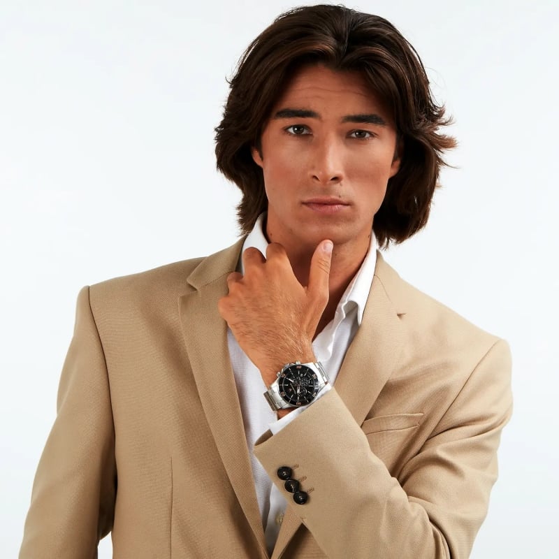 Maserati Competizione Chronograph Black Dial Silver Steel Strap Watch For Men - R8873600003 Buy Now By Maserati