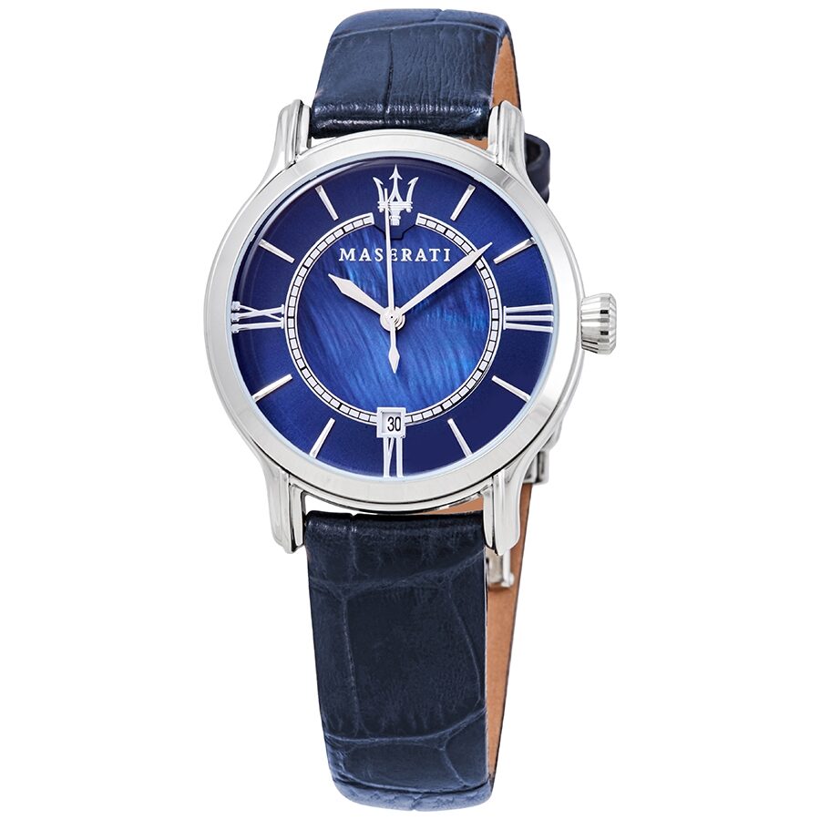 Maserati Epoca Blue Dial Blue Leather Strap Watch For Women - R8851118502 Buy Now By Maserati