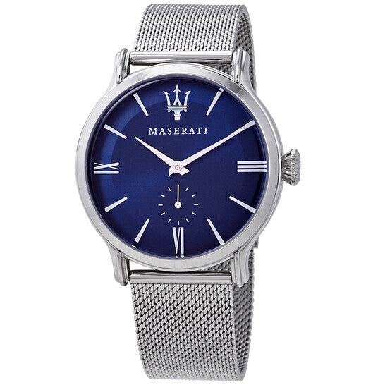 Maserati Epoca Blue Dial Silver Mesh Bracelet Watch For Men - R8853118006 Buy Now By Maserati