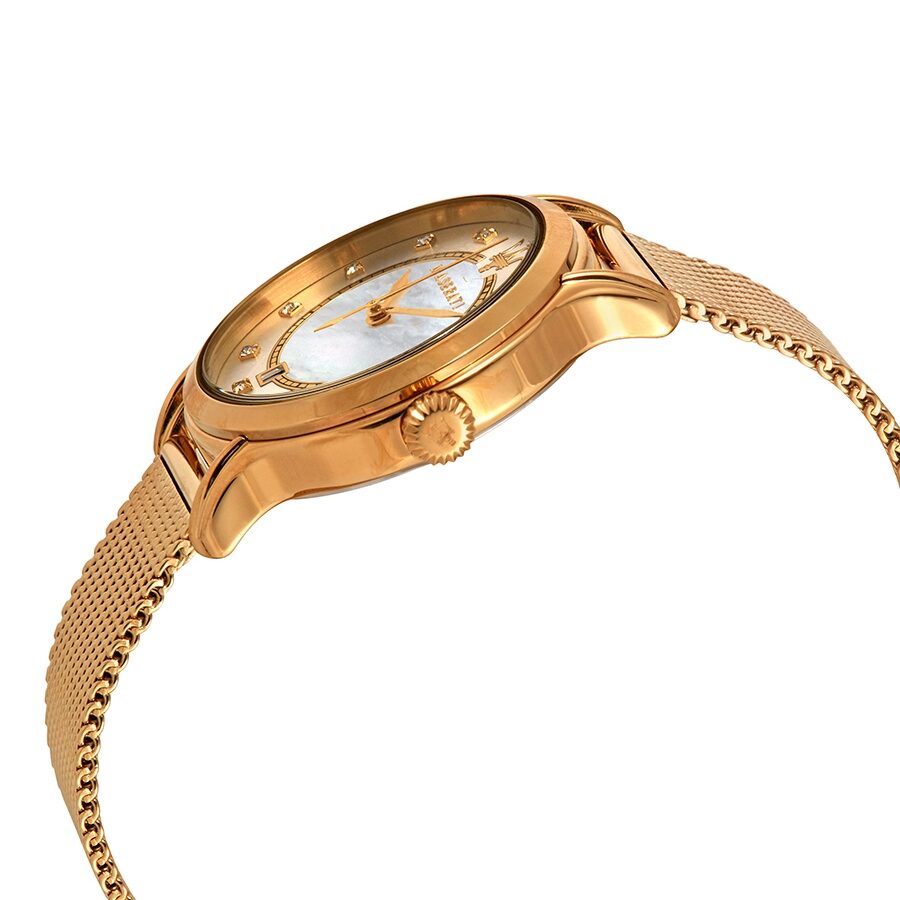 Maserati Epoca Mother of Pearl Dial Yellow Gold Mesh Strap Watch For Women - R8853118502 Buy Now By Maserati