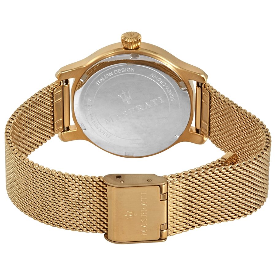Maserati Epoca Mother of Pearl Dial Yellow Gold Mesh Strap Watch For Women - R8853118502 Buy Now By Maserati