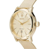 Maserati Epoca Golden Dial Golden Mesh Bracelet Watch For Men - R8853118003 Buy Now By Maserati