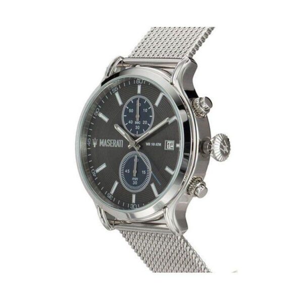 Maserati Epoca 42mm Black Dial Steel Silver Mesh Bracelet Watch For Men - R8873618003 Buy Now By Maserati