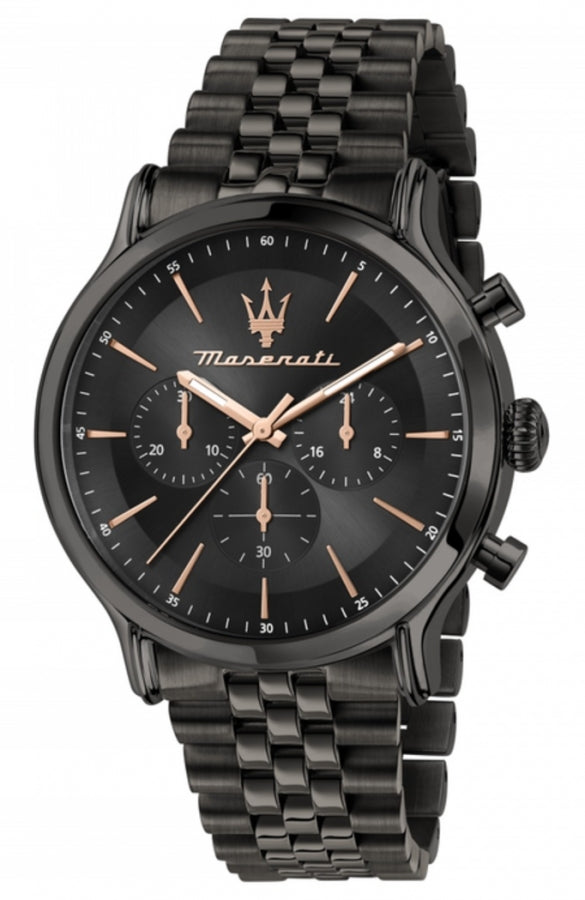 Maserati Epoca Limited Edition Chronograph Black Dial Black Steel Strap Watch For Men - R8873618019 Buy Now By Maserati
