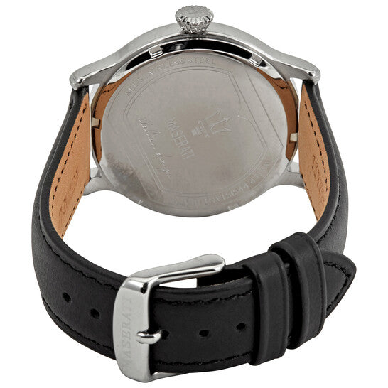 Maserati Epoca White Dial Black Leather Strap Watch For Men - R8851118002 Buy Now By Maserati