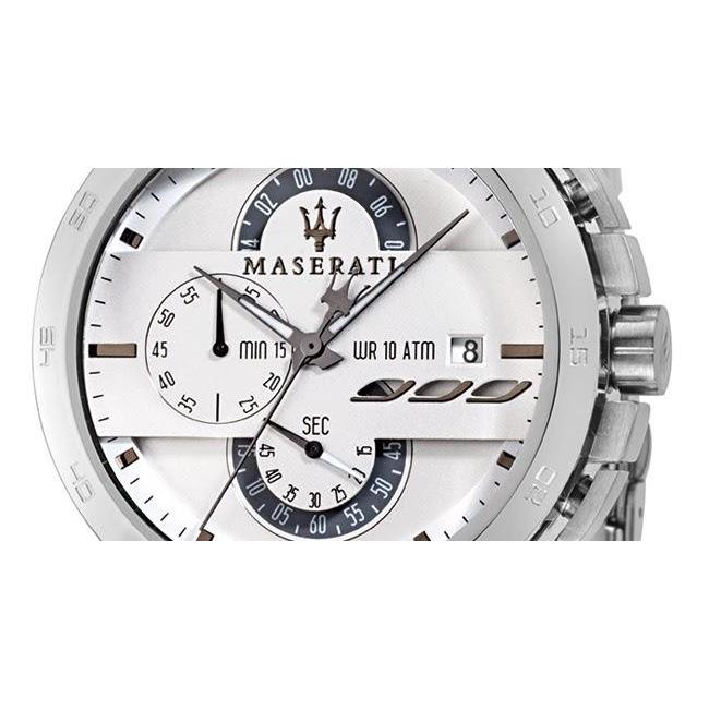 Maserati Ingegno Chronograph White Dial Silver Steel Strap Watch For Men - R8873619004 Buy Now By Maserati