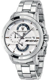 Maserati Ingegno Chronograph White Dial Silver Steel Strap Watch For Men - R8873619004 Buy Now By Maserati