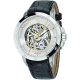 Maserati Ingegno Automatic Black Skeleton Dial Black Leather Strap Watch For Men - R8821119002 Buy Now By Maserati