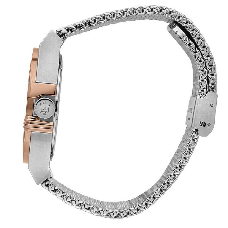 Maserati Potenza Quartz Grey Dial Silver Mesh Bracelet Watch For Men - R8853108007 Buy Now By Maserati