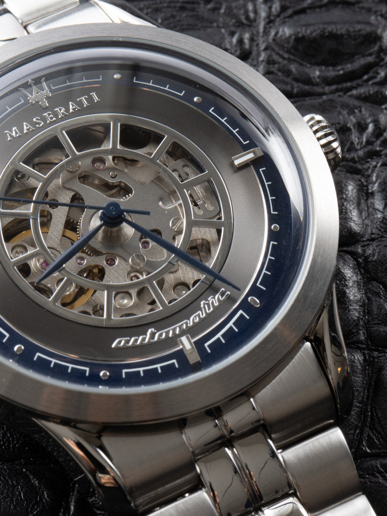 Maserati Ricordo Automatic Gray Dial Silver Steel Strap Watch For Men - R8823133003 Buy Now By Maserati