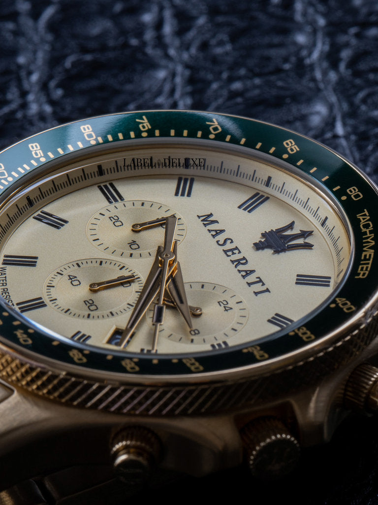 Maserati SFIDA Quartz Yellow Dial Gold Strap Watch For Men - R8873640005 Buy Now By Maserati